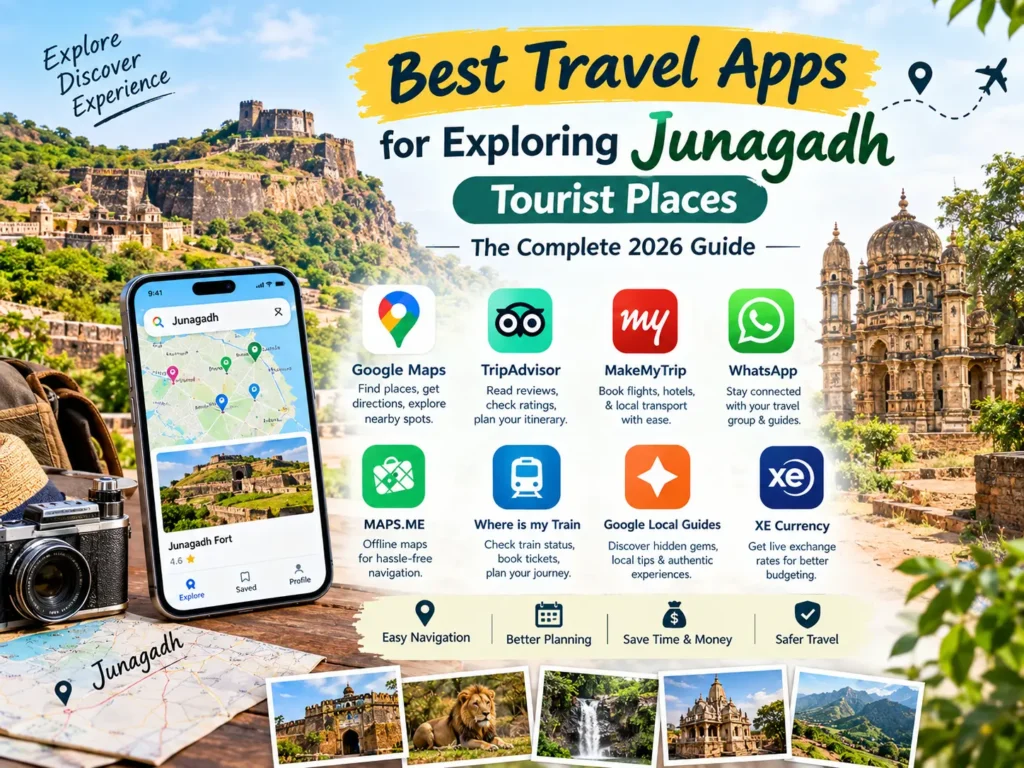 travel apps for Junagadh tourist places